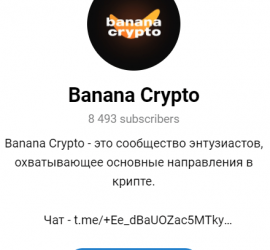 Обзор сайта “Banana Crypto” отзывы об обучении Динара Фасхутдинова @DINAR_BANANA